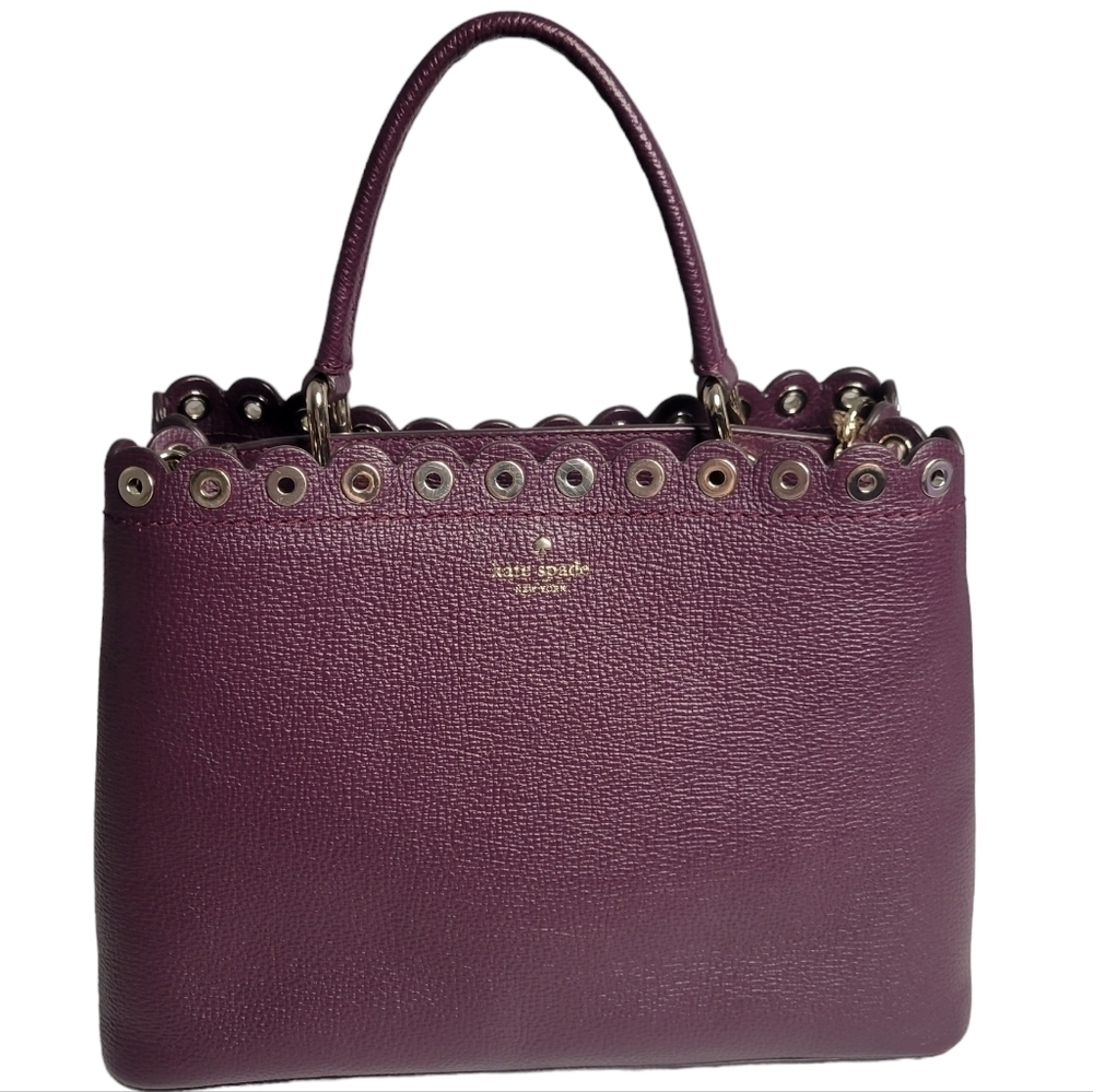 Kate Spade Paloma Road Janell Leather Satchel Plum